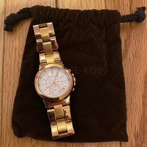 Stainless Steel Micheal Khors Rosegold Wristwatch